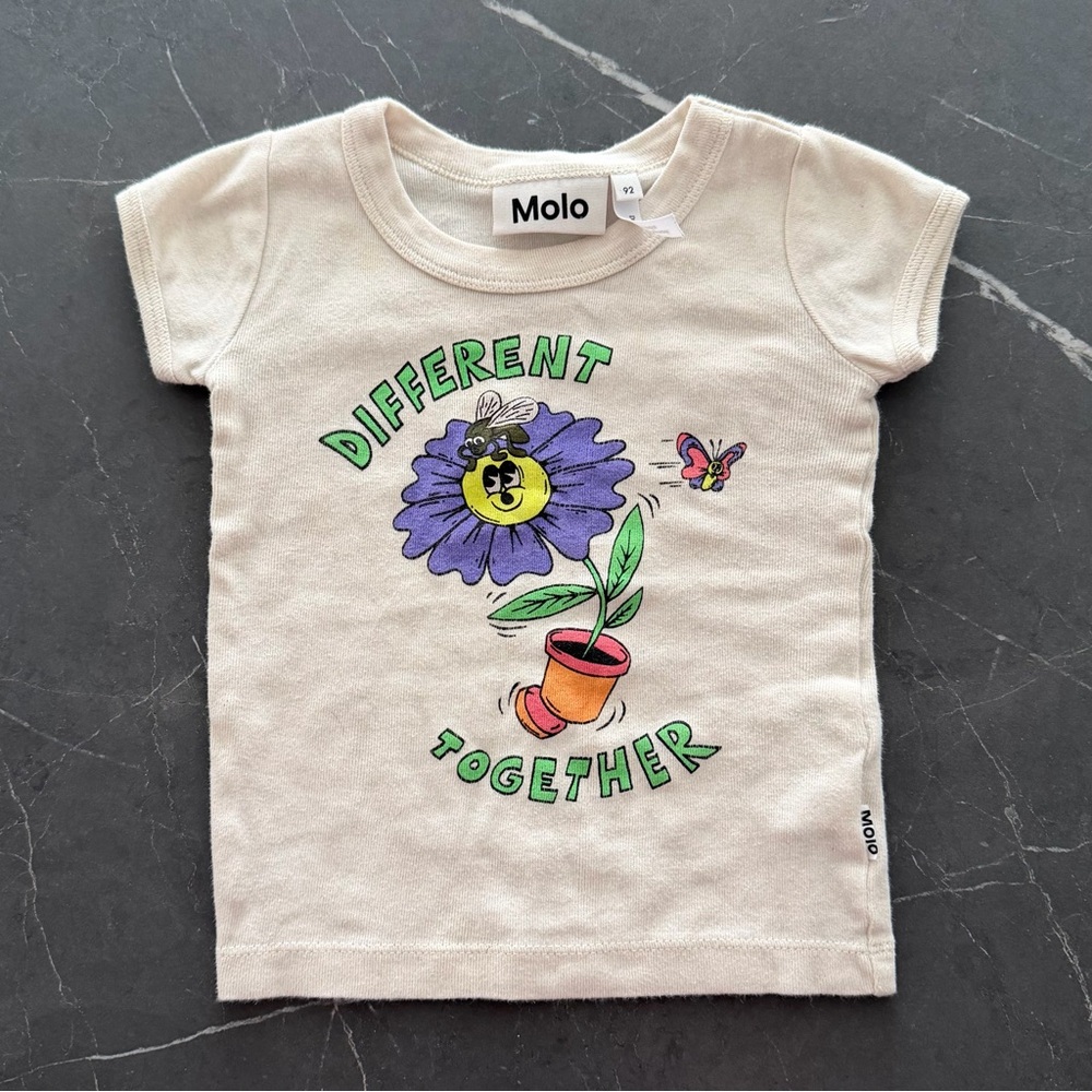 Molo 'Different Together' Tee (Baby)